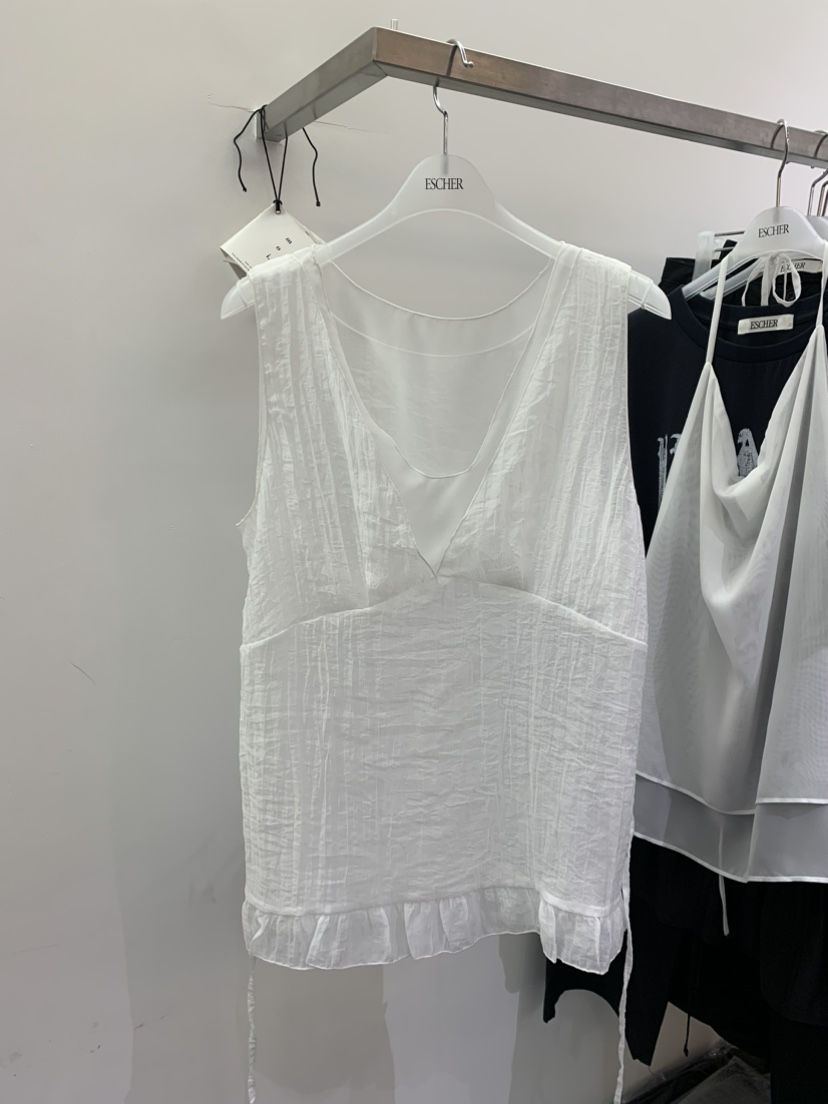 ESCHER韓國直郵㊣東大門實拍女裝新品25春夏吊帶背心含腰繩ESCHER吊帶/背心圖色2