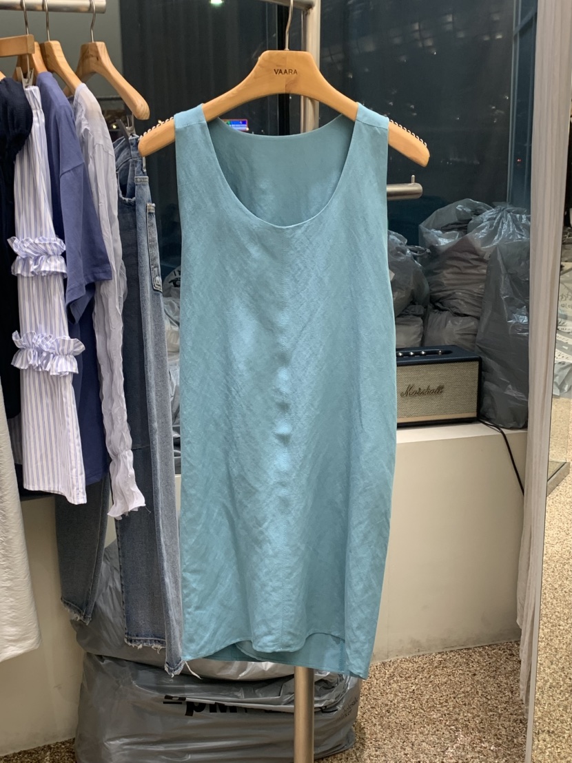 VAARA韓國㊣直郵東大門代購女裝新款25春夏吊帶背心不含腰帶亞麻VAARA吊帶/背心圖色2