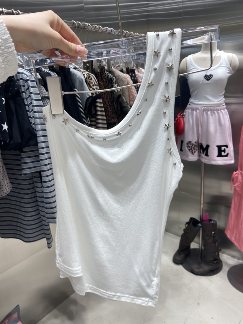 KIKI直郵韓國代購㊣女裝新款休閑時尚熱賣推薦25春夏吊帶背心KIKI吊帶/背心
