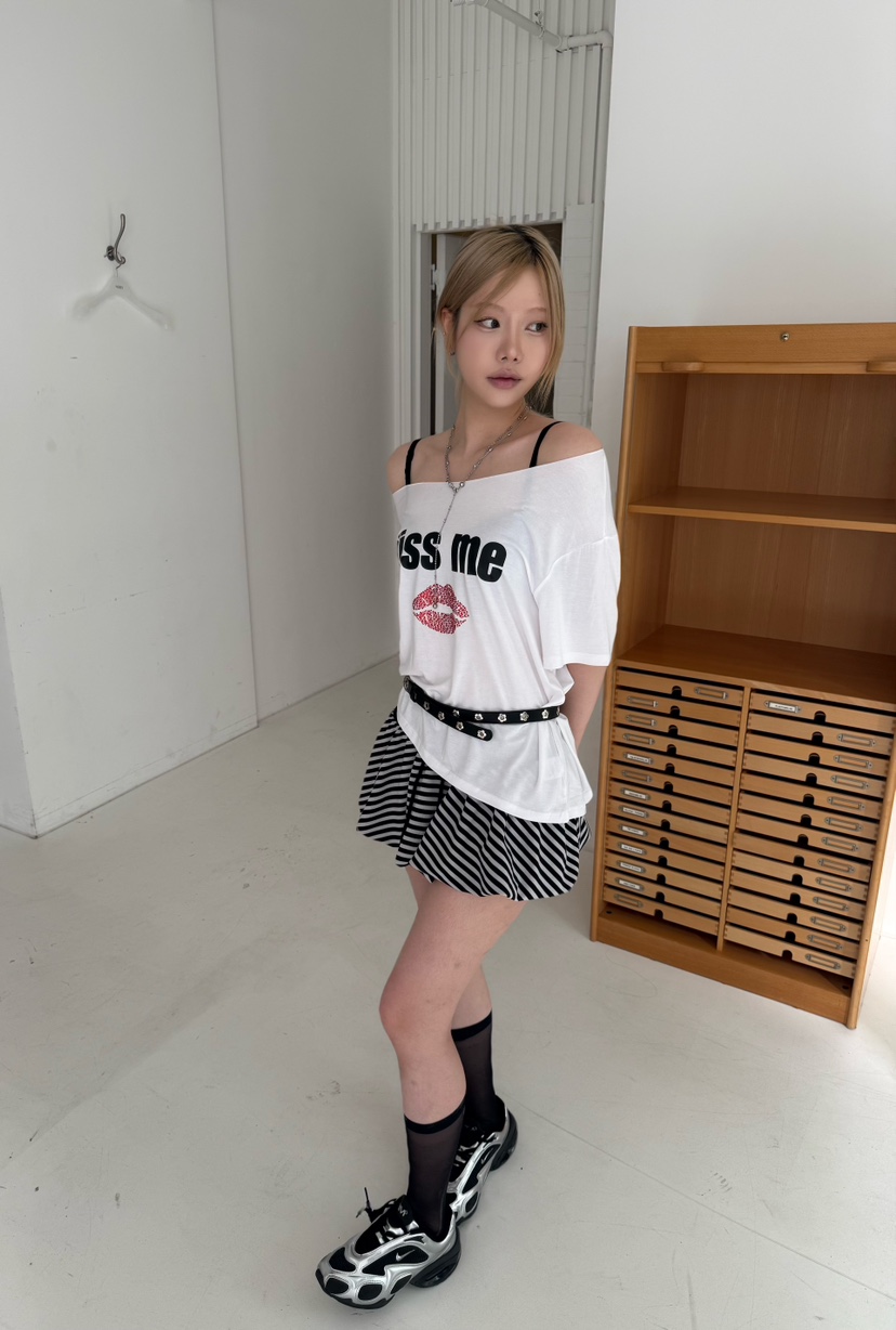 KIKI韓國直郵㊣女裝新品推薦25春夏熱賣休閑人氣時尚短裙KIKI短裙