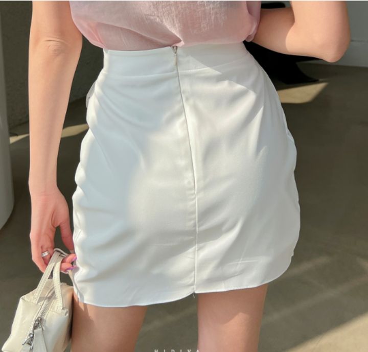 火Ⅱ-화투-T韓國直郵㊣東大門實拍女裝新品時尚短裙蝴蝶結火Ⅱ短裙