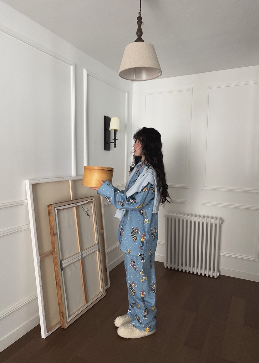 OURWAVE/OUR ROOM韓國直郵㊣女裝新款推薦熱賣睡衣兩件套Our Wave/Our Room睡衣