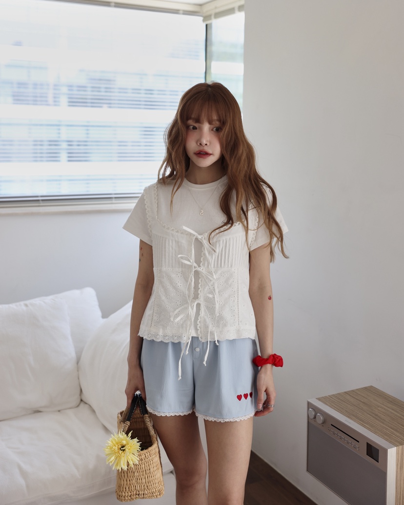 OURWAVE/OUR ROOM韓國直郵㊣女裝新款推薦吊帶背心荷葉邊Our Wave/Our Room吊帶/背心