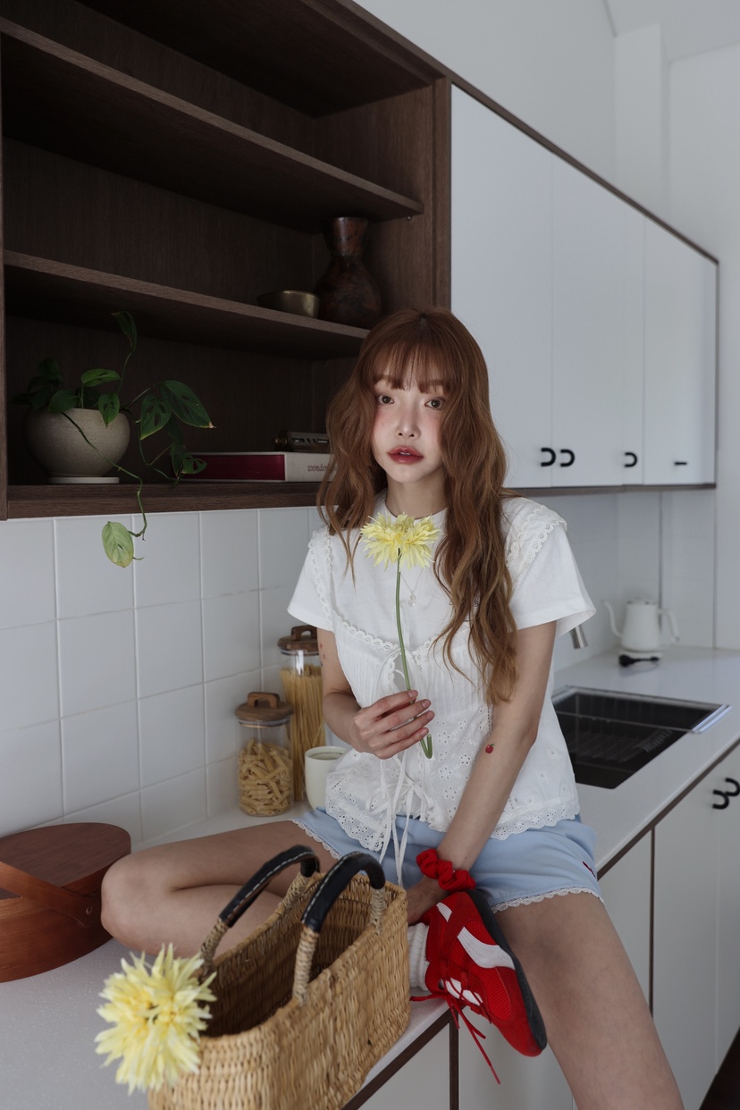 OURWAVE/OUR ROOM韓國直郵㊣女裝新款推薦吊帶背心荷葉邊Our Wave/Our Room吊帶/背心