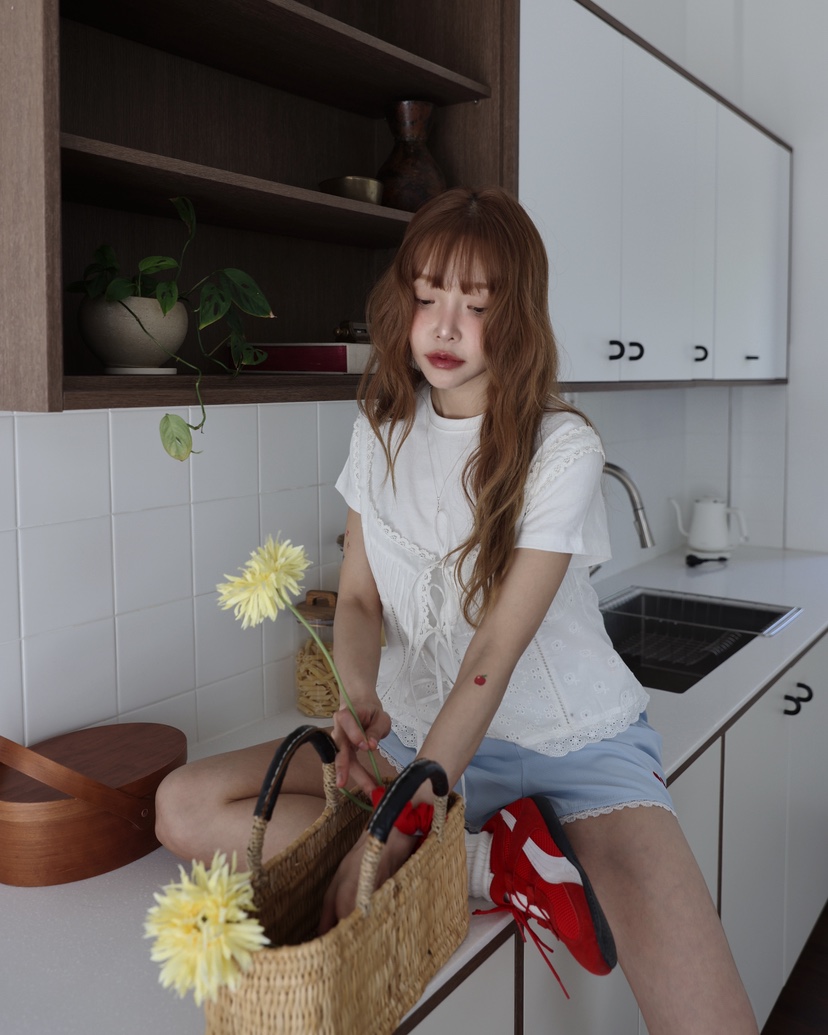 OURWAVE/OUR ROOM韓國直郵㊣女裝新款推薦吊帶背心荷葉邊Our Wave/Our Room吊帶/背心