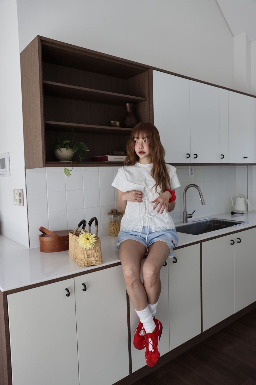 OURWAVE/OUR ROOM韓國直郵㊣女裝新款推薦吊帶背心荷葉邊Our Wave/Our Room吊帶/背心