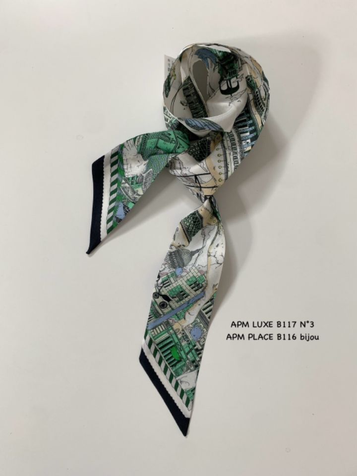 N3直郵韓國代購㊣女裝新款推薦人氣熱賣時尚25春夏圍巾披肩絲綢N3圍巾/披肩圖色3