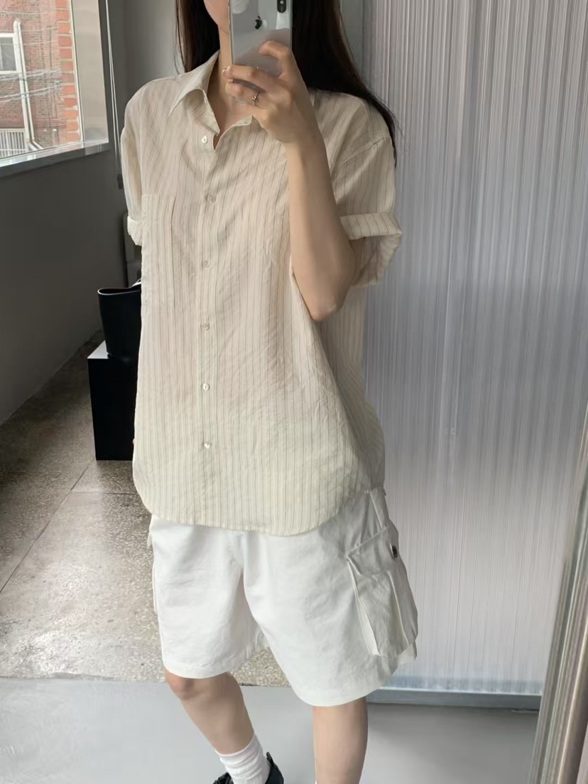 TAF韓國直郵㊣東大門實拍女裝新款人氣休閑推薦時尚襯衫蕾絲衫TAF襯衫/蕾絲衫圖色2