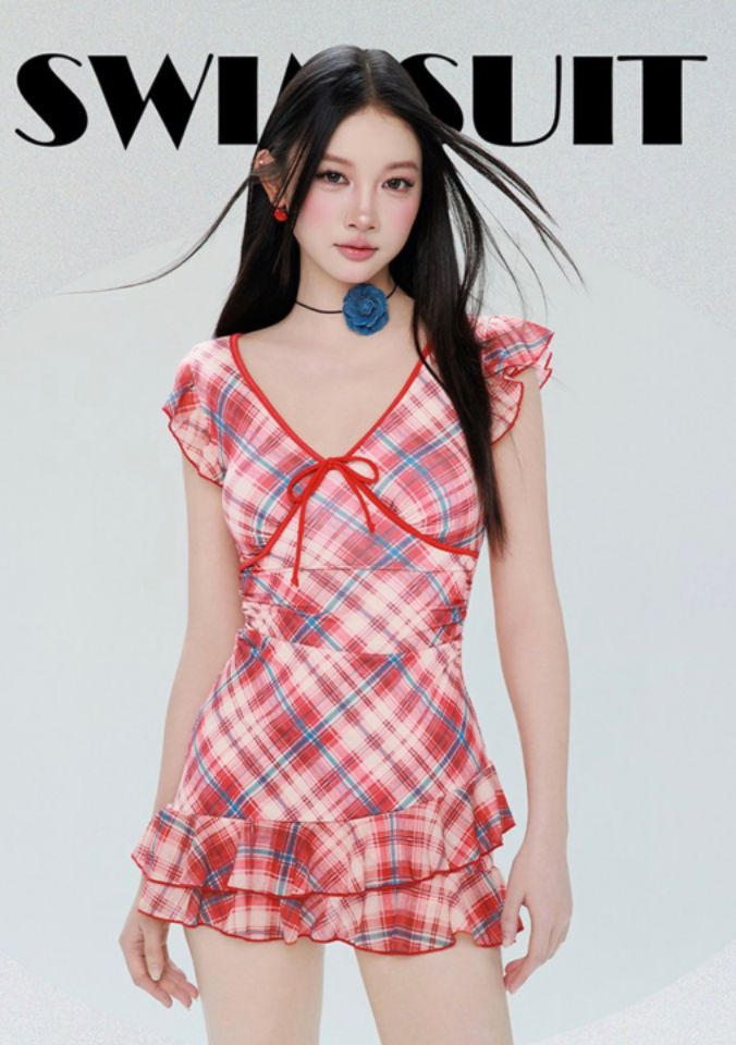 N3韓國直郵㊣東大門實拍女裝新款人氣推薦時尚休閑泳裝含花N3泳裝