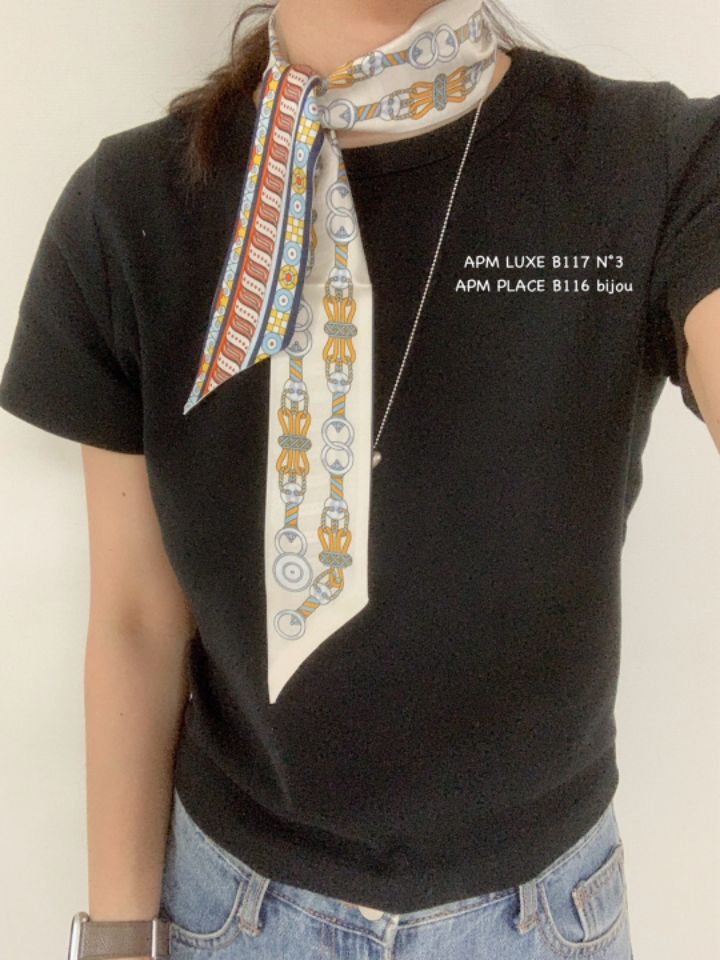 N3韓國直郵㊣女裝新款休閑25春夏熱賣推薦人氣圍巾披肩絲綢N3圍巾/披肩