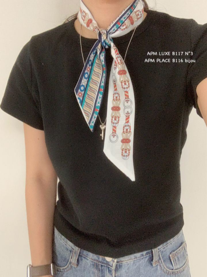N3韓國直郵㊣女裝新款休閑25春夏熱賣推薦人氣圍巾披肩絲綢N3圍巾/披肩