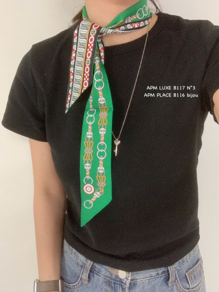 N3韓國直郵㊣女裝新款休閑25春夏熱賣推薦人氣圍巾披肩絲綢N3圍巾/披肩