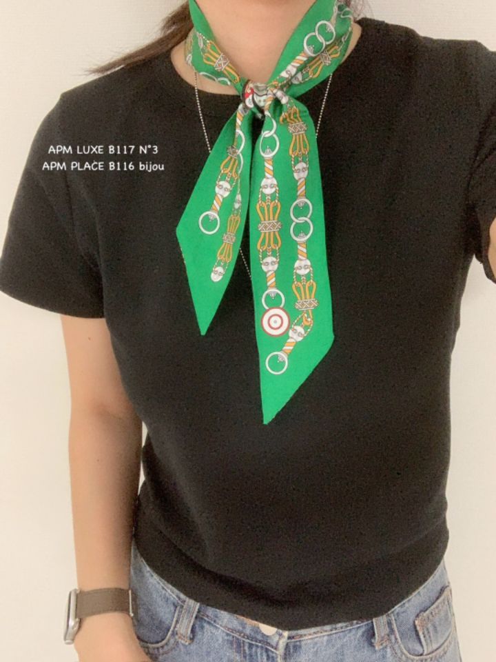 N3韓國直郵㊣女裝新款休閑25春夏熱賣推薦人氣圍巾披肩絲綢N3圍巾/披肩