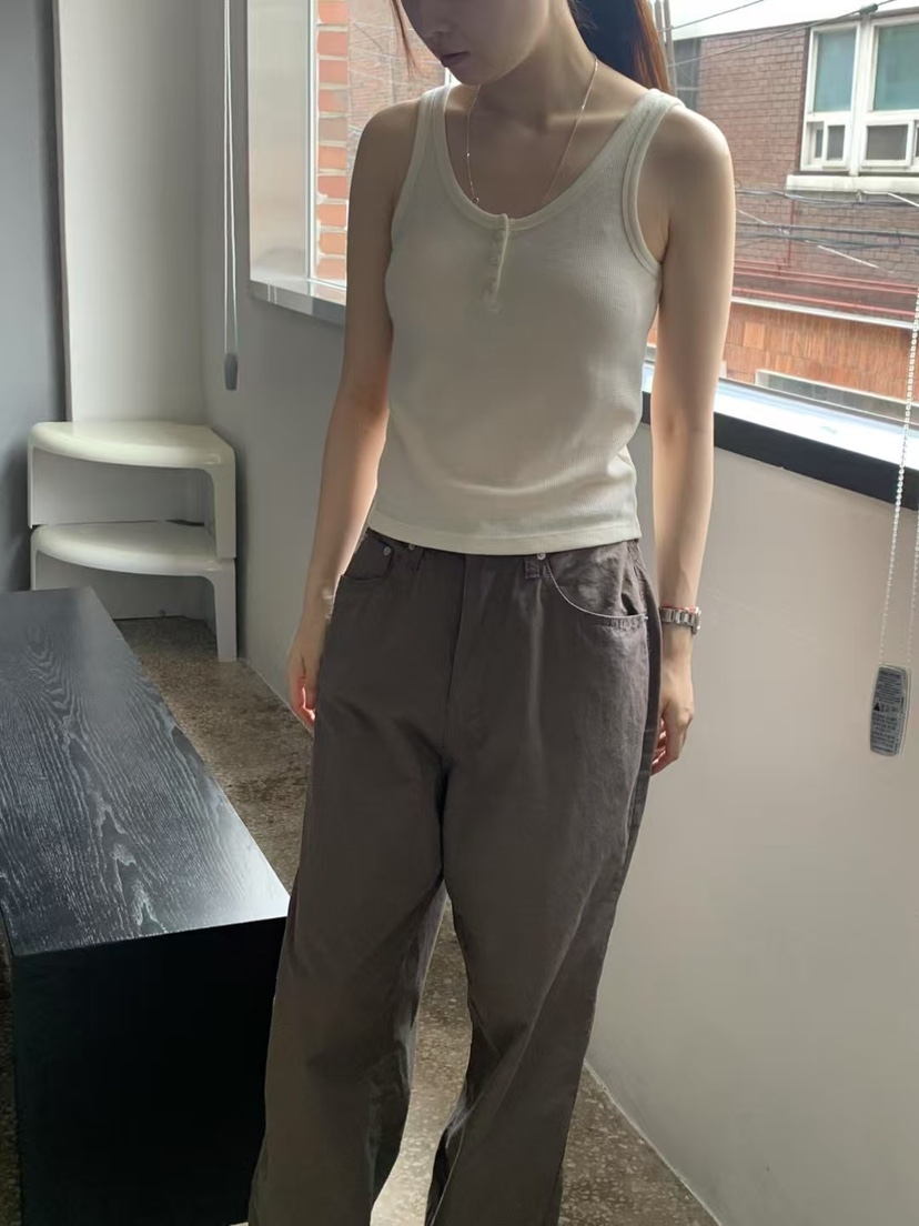 TAF韓國直郵㊣東大門實拍女裝新品人氣25春夏時尚推薦休閑褲TAF休閑褲