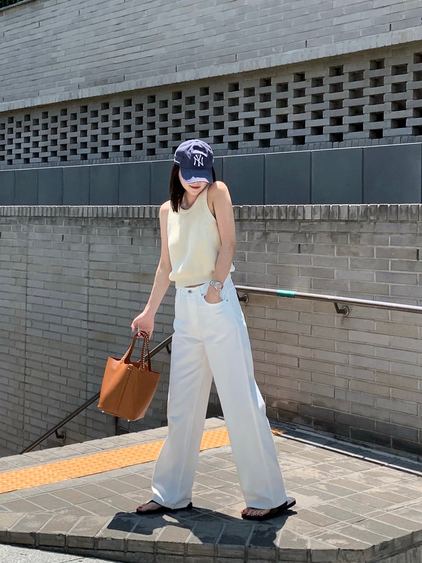 COURGETTE韓國㊣直郵東大門代購女裝新款時尚熱賣休閑牛仔褲COURGETTE牛仔褲