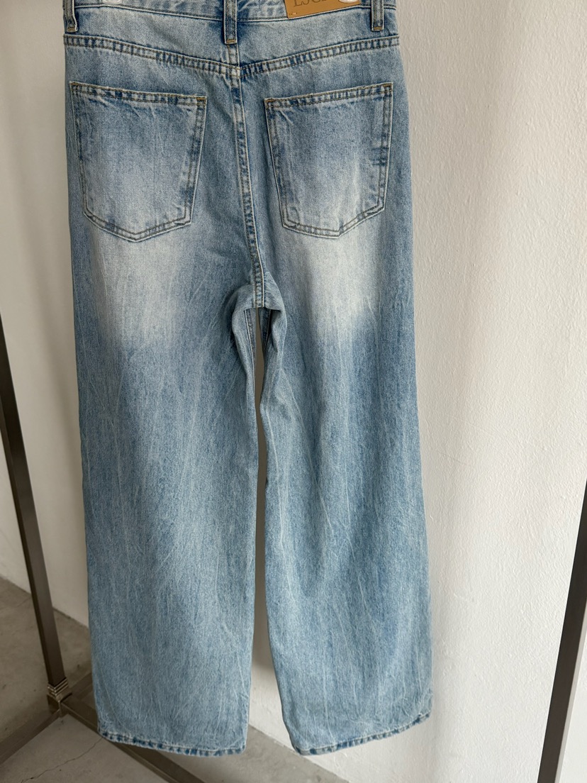 ESCHER韓國直郵㊣東大門實拍女裝新品推薦25春夏熱賣牛仔褲ESCHER牛仔褲