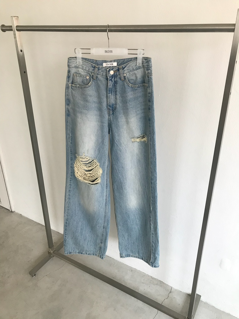 ESCHER韓國直郵㊣東大門實拍女裝新品推薦25春夏熱賣牛仔褲ESCHER牛仔褲