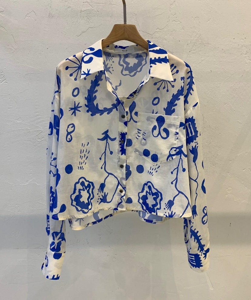 THE SIL韓國㊣直郵東大門代購女裝新品25春夏休閑襯衫蕾絲衫THE SIL/1 2ILLY襯衫/蕾絲衫