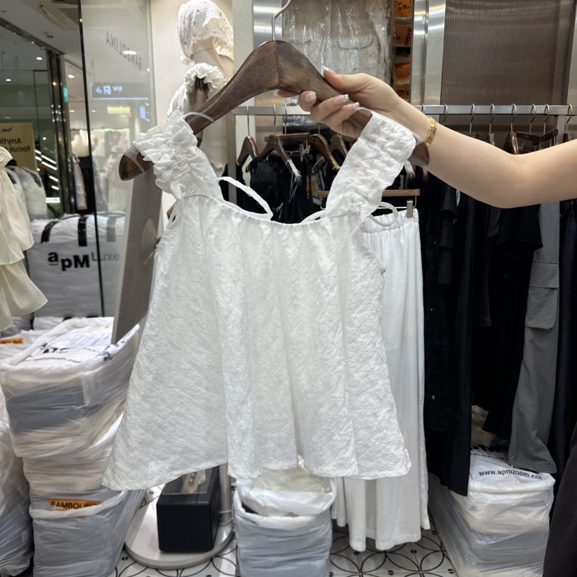 BAMBOLINA韓國直郵㊣女裝新品休閑25春夏熱賣推薦時尚吊帶背心BAMBOLINA吊帶/背心