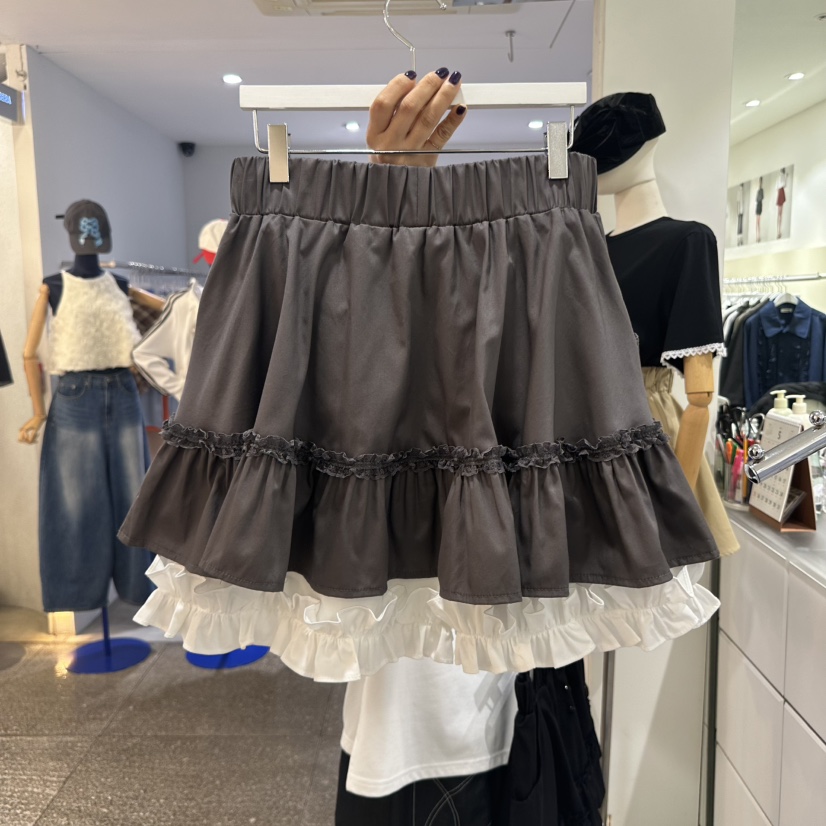 OREUM直郵韓國代購㊣女裝新款人氣熱賣25春夏休閑推薦時尚短裙OihEum短裙