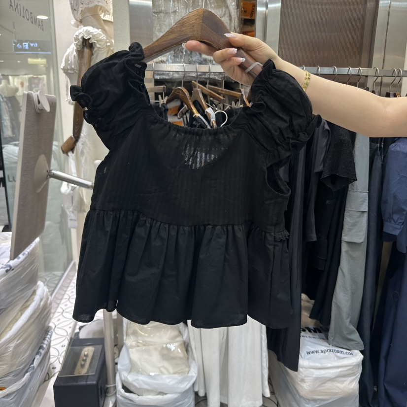 BAMBOLINA韓國直郵㊣東大門實拍女裝新品推薦人氣襯衫蕾絲衫BAMBOLINA襯衫/蕾絲衫