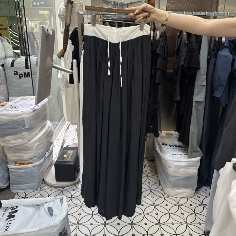 BAMBOLINA直郵韓國代購㊣女裝新品人氣推薦熱賣休閑25春夏休閑褲BAMBOLINA休閑褲圖色2