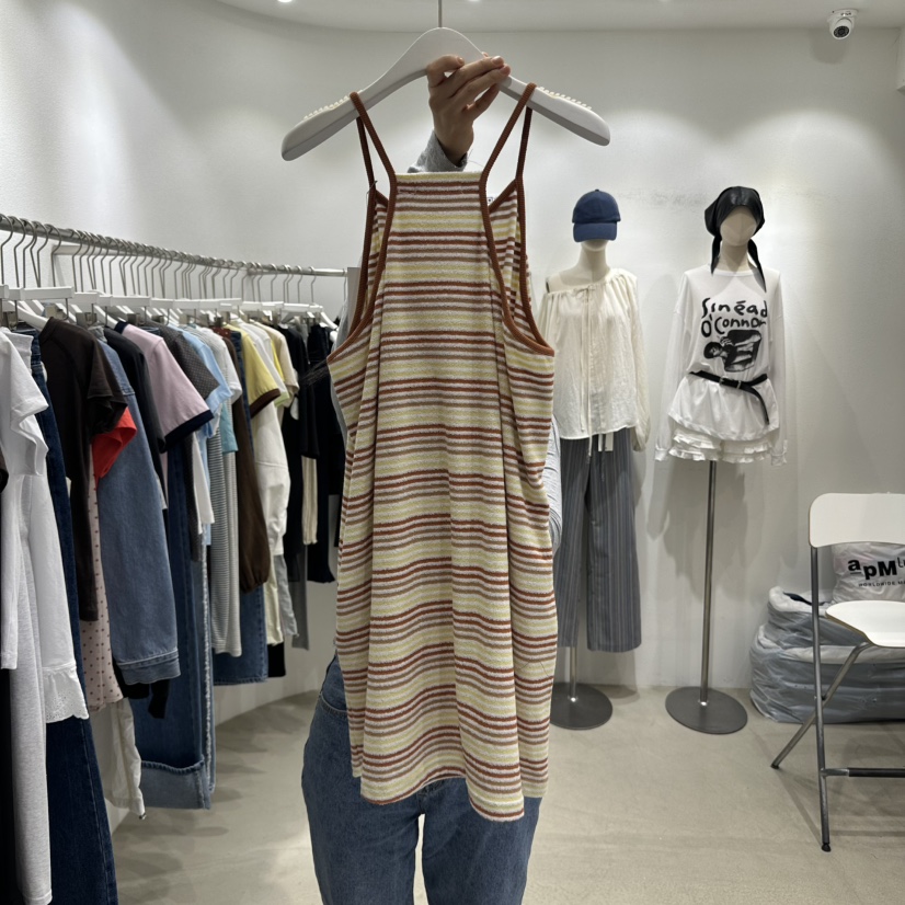 INNI直郵韓國代購㊣女裝新品熱賣時尚休閑人氣推薦25春夏連衣裙inni連衣裙