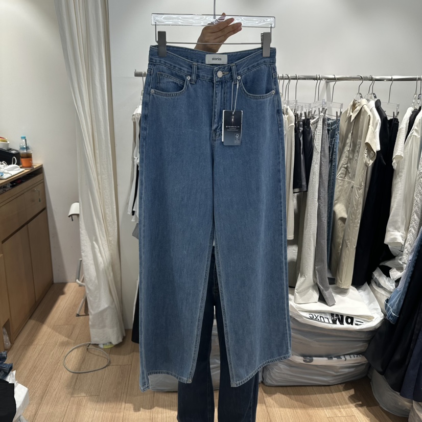 STORIES韓國㊣直郵東大門代購女裝新品人氣時尚推薦熱賣牛仔褲STORIES牛仔褲圖色2