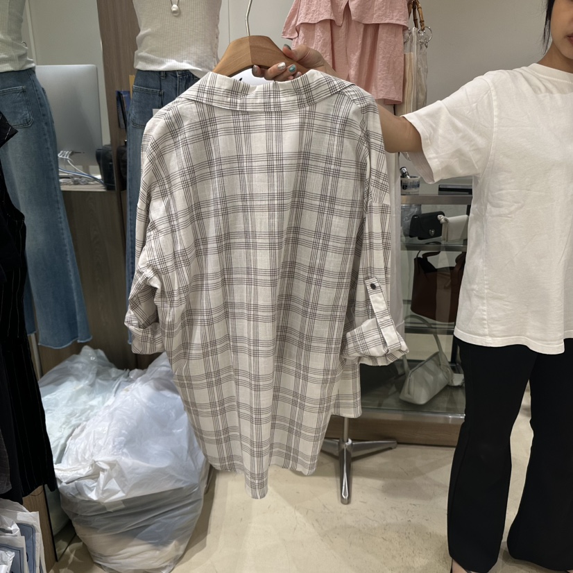 MELO韓國直郵㊣女裝新款25春夏休閑推薦時尚襯衫蕾絲衫套裝MELO襯衫/蕾絲衫