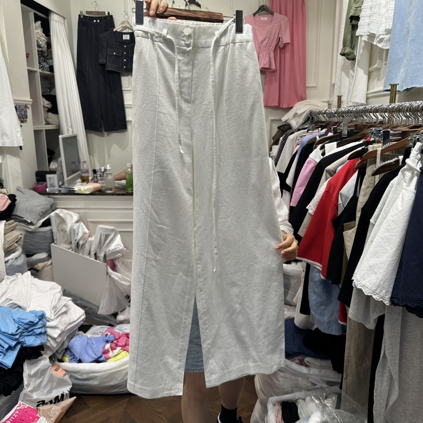 J.RITZY直郵韓國代購㊣女裝新款時尚休閑25春夏休閑褲亞麻J.RITZY休閑褲