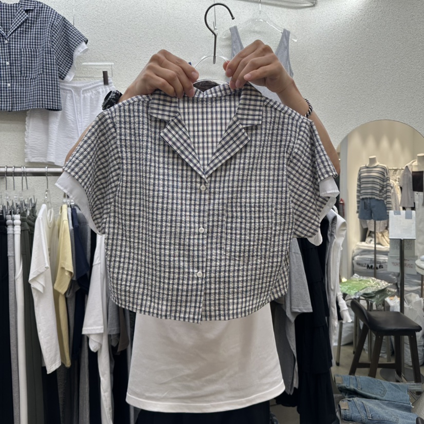 MAGOT韓國直郵㊣東大門實拍女裝新品熱賣人氣休閑襯衫蕾絲衫IIIΛGOT/MAGOT襯衫/蕾絲衫圖色2