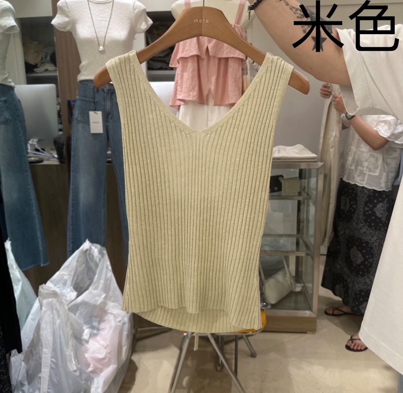 MELO韓國㊣直郵東大門代購女裝新品時尚25春夏推薦吊帶背心MELO吊帶/背心圖色2