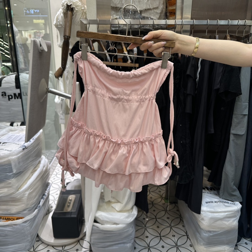 BAMBOLINA韓國直郵㊣女裝新款熱賣25春夏時尚推薦休閑吊帶背心BAMBOLINA吊帶/背心
