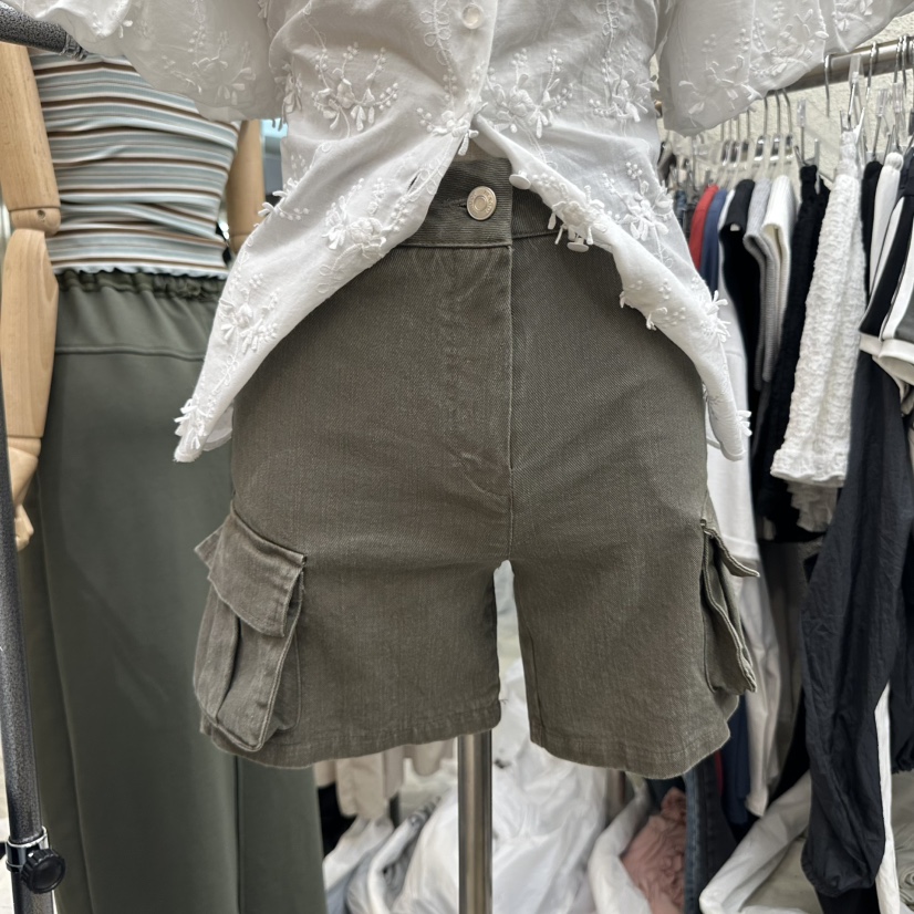 MAGOT直郵韓國代購㊣女裝新品休閑25春夏熱賣推薦人氣時尚短褲IIIΛGOT/MAGOT短褲圖色2