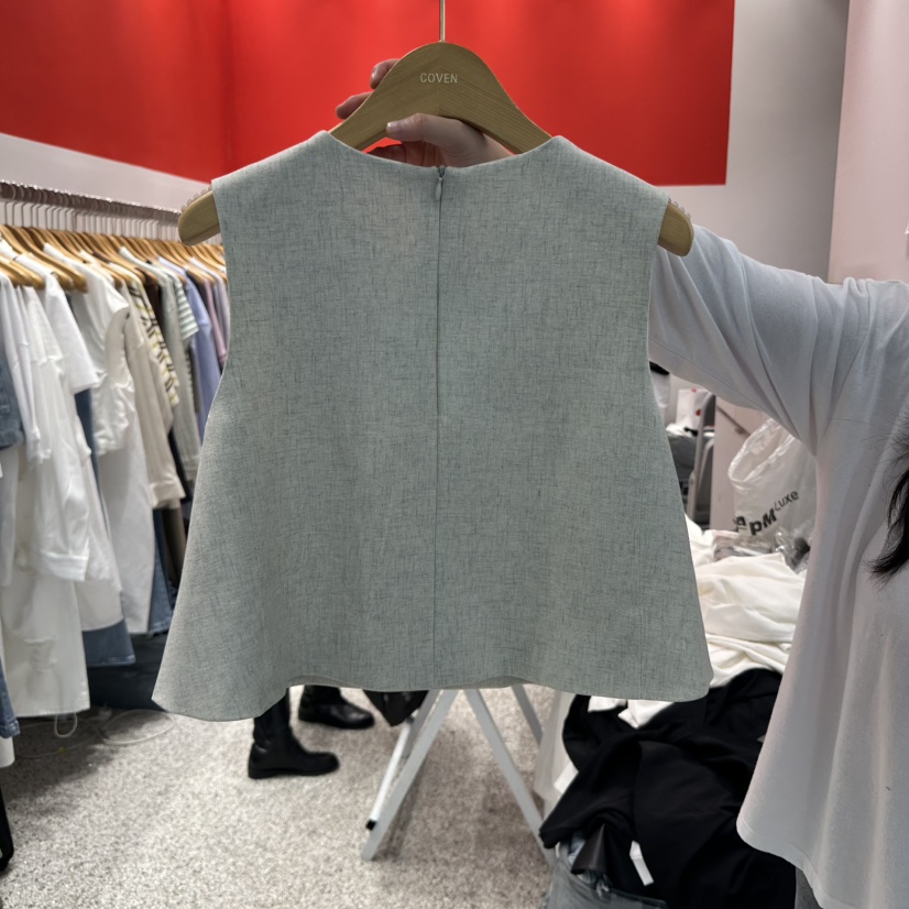ATPZ韓國直郵㊣女裝新品熱賣人氣時尚推薦休閑吊帶背心蝴蝶結ATTENTION PLEAES吊帶/背心