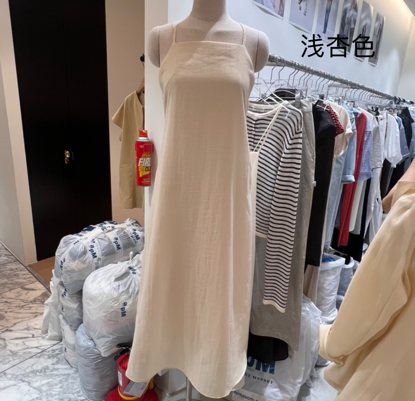 THE REST韓國直郵㊣女裝新款人氣時尚25春夏休閑連衣裙亞麻THE REST/UNNOEUD連衣裙圖色1