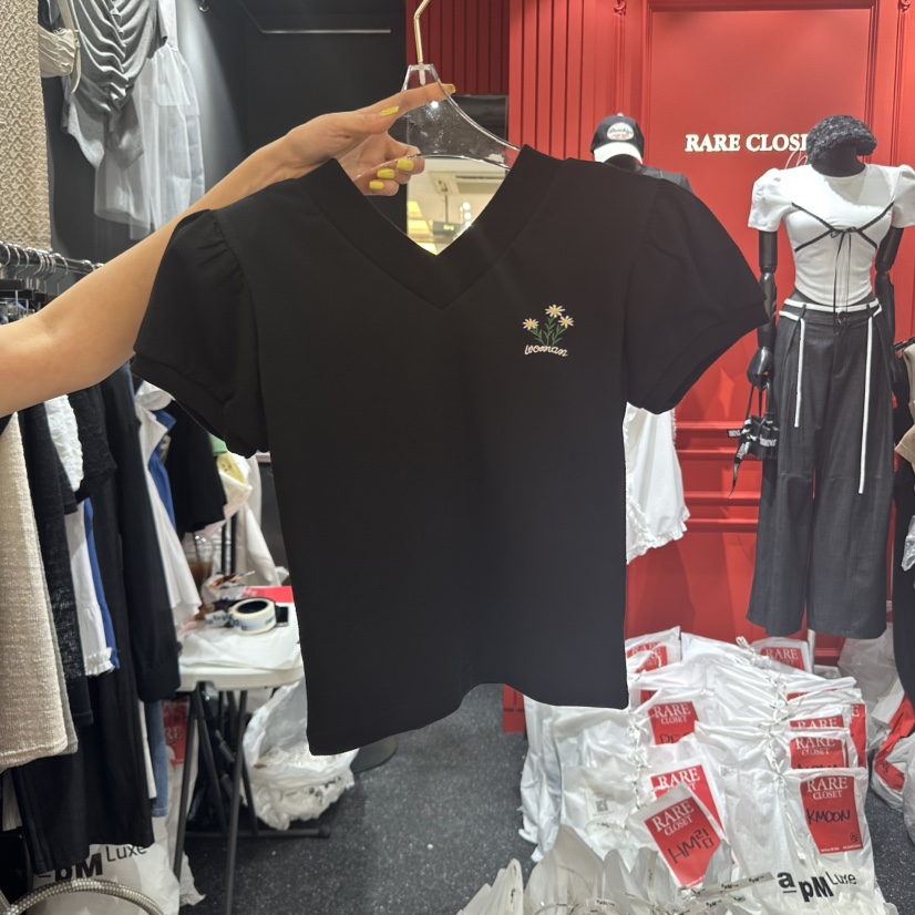 RARE CLOSET韓國直郵㊣東大門實拍女裝新款25春夏休閑推薦T恤RARE CLOSETT恤圖色3