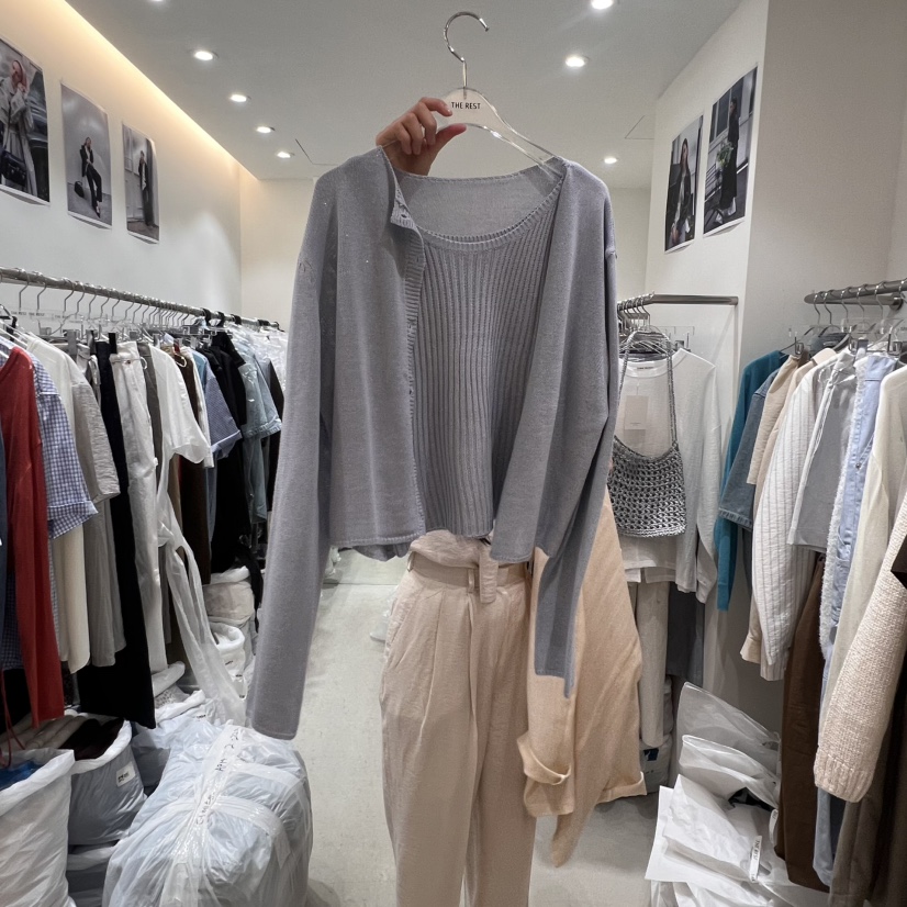 THE REST直郵韓國代購㊣女裝新品25春夏人氣休閑熱賣套裝套裝THE REST/UNNOEUD套裝