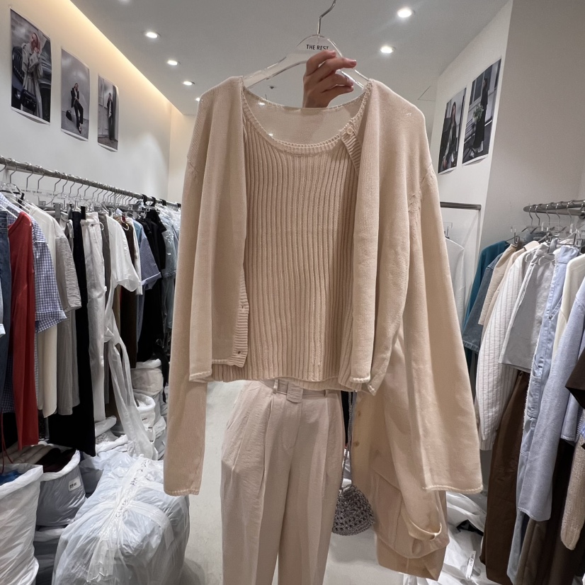 THE REST直郵韓國代購㊣女裝新品25春夏人氣休閑熱賣套裝套裝THE REST/UNNOEUD套裝圖色2