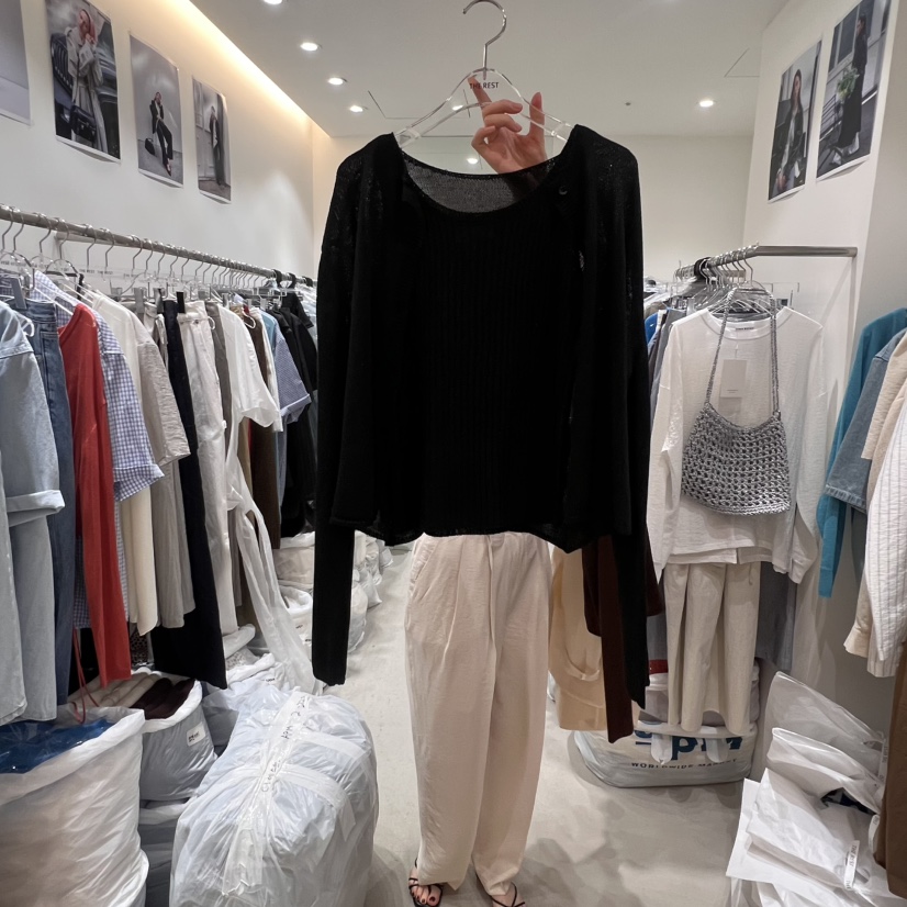 THE REST直郵韓國代購㊣女裝新品25春夏人氣休閑熱賣套裝套裝THE REST/UNNOEUD套裝圖色4