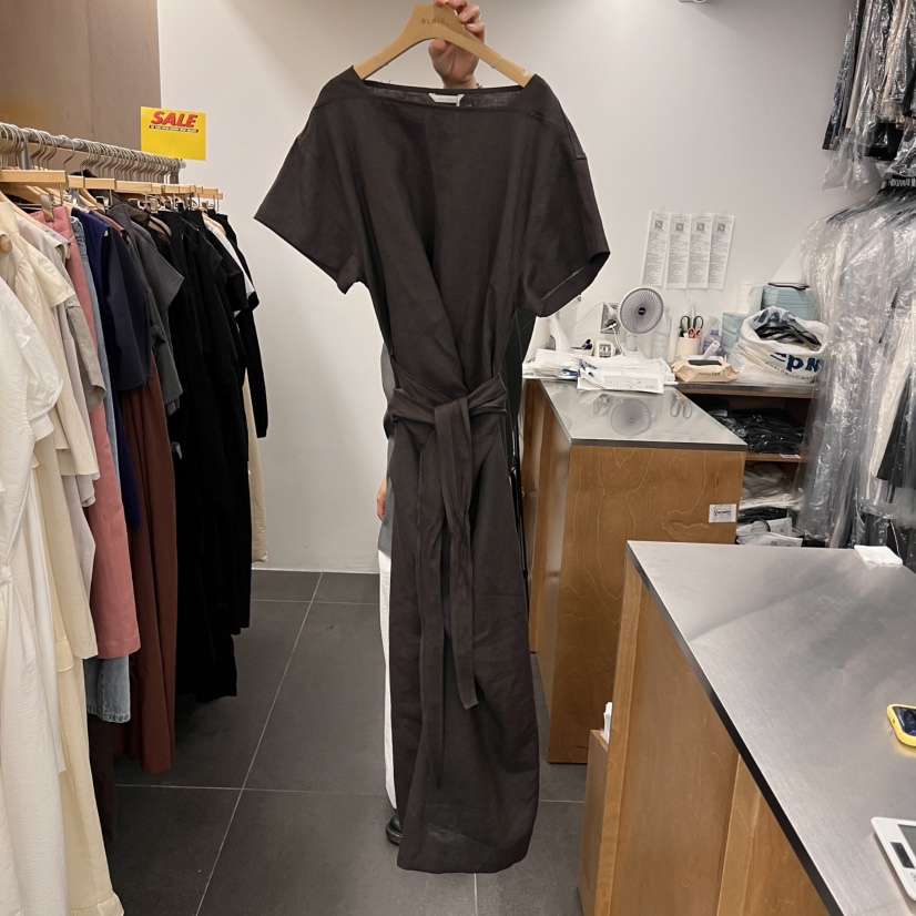 BLAIR直郵韓國代購㊣女裝新品時尚人氣25春夏推薦連衣裙含腰帶BLAIR seoul連衣裙圖色2