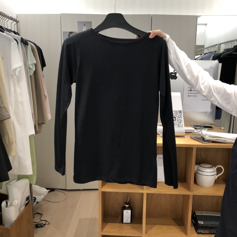 THE TARDUST直郵韓國代購㊣女裝新品休閑熱賣25春夏長袖T恤THE TARDUST長袖T恤圖色2