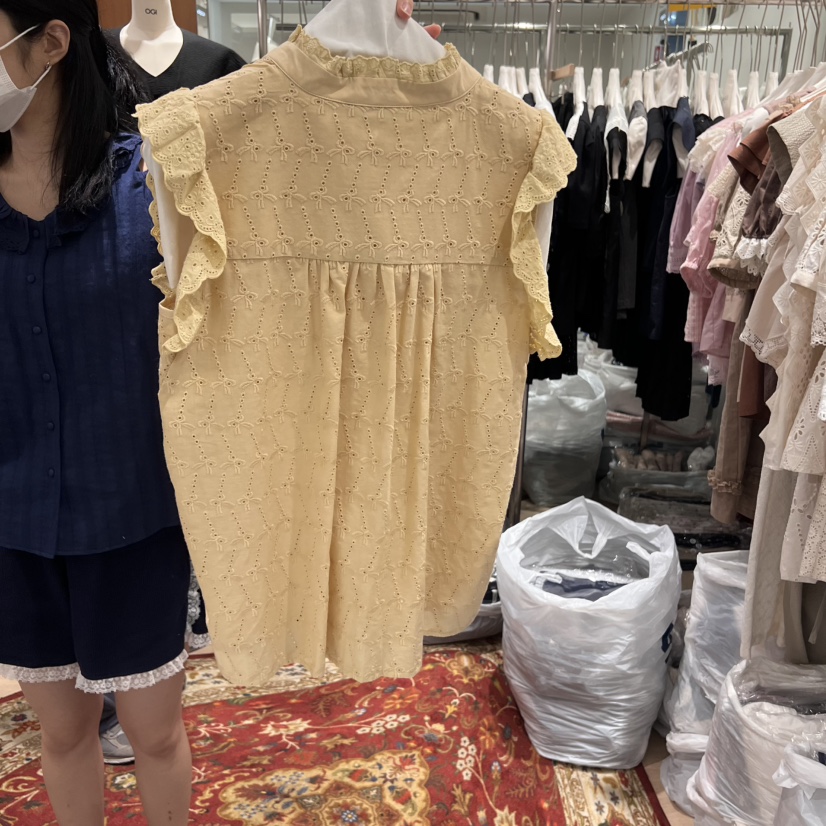 OGI韓國直郵㊣女裝新款時尚推薦休閑25春夏人氣熱賣襯衫蕾絲衫FLat OGI襯衫/蕾絲衫