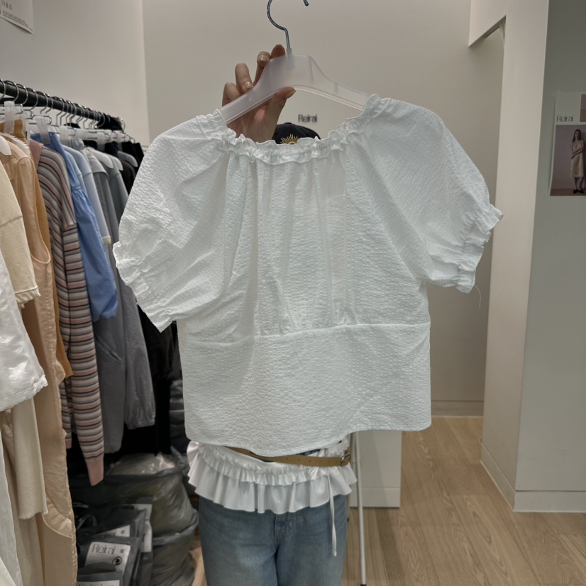 REIRAI直郵韓國代購㊣女裝新款休閑熱賣人氣時尚襯衫蕾絲衫Reirai襯衫/蕾絲衫