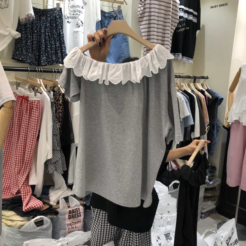 DAISY DRESS韓國㊣直郵東大門代購女裝新款25春夏熱賣休閑T恤DAISY DRESST恤