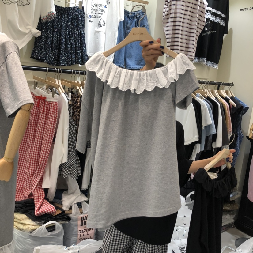 DAISY DRESS韓國㊣直郵東大門代購女裝新款25春夏熱賣休閑T恤DAISY DRESST恤圖色2