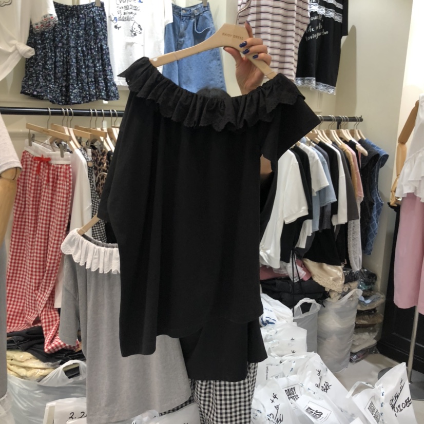 DAISY DRESS韓國㊣直郵東大門代購女裝新款25春夏熱賣休閑T恤DAISY DRESST恤圖色3