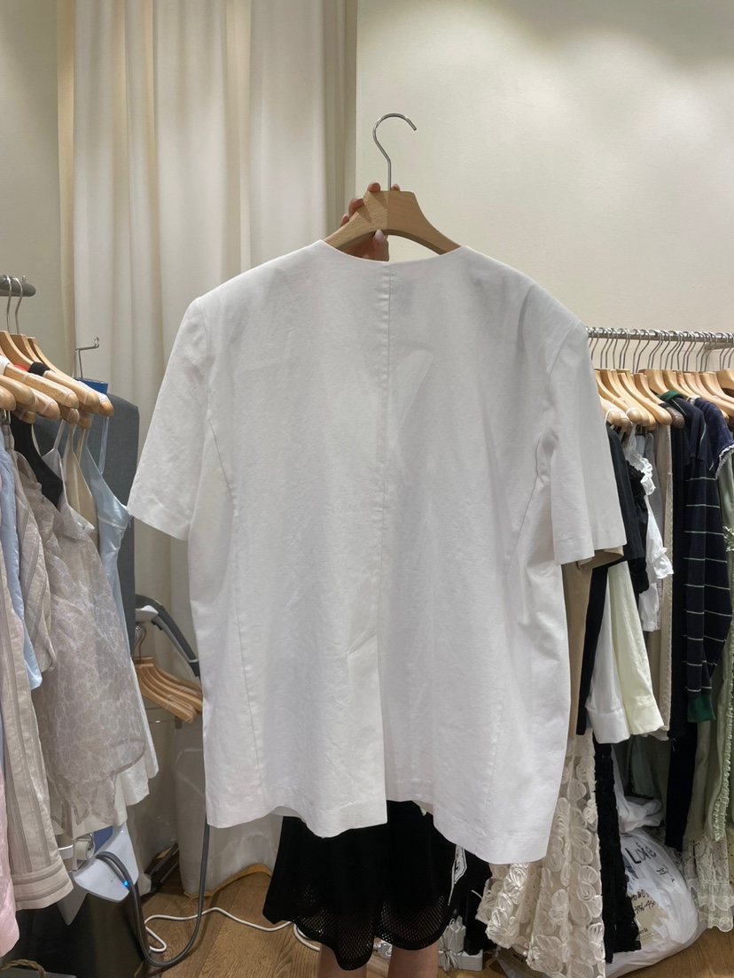 AUVERFIT直郵韓國代購㊣女裝新品25春夏人氣推薦時尚夾克亞麻AUVERFIT夾克