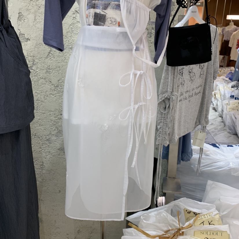 SOLD OUT韓國㊣直郵東大門代購女裝新品人氣半身裙中短裙刺繡SOLD OUT半身裙/中短裙
