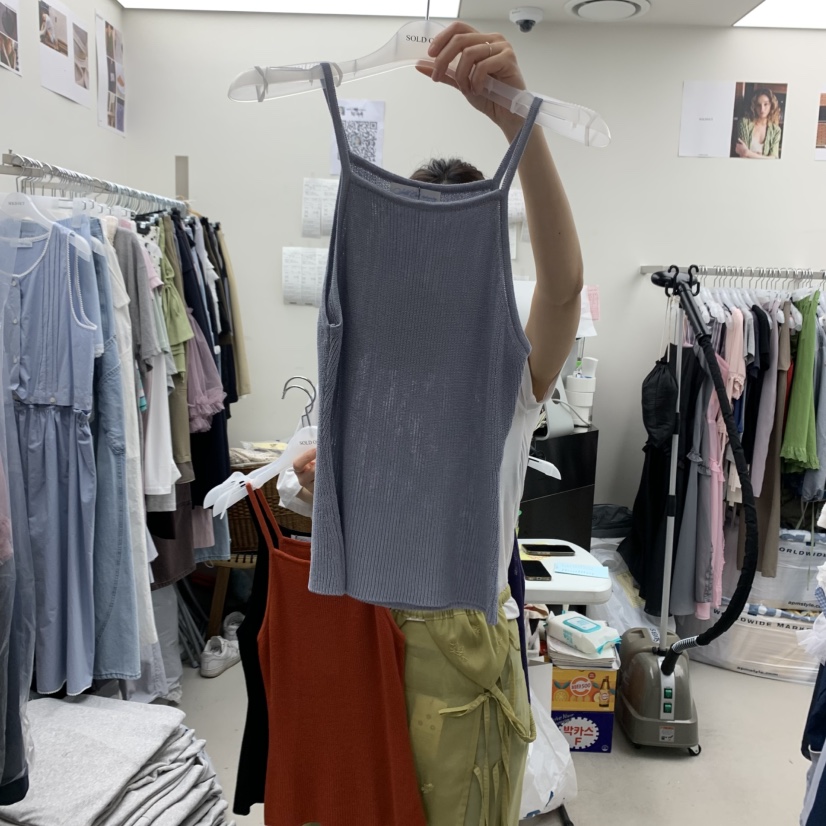 SOLD OUT韓國直郵㊣東大門實拍女裝新品熱賣時尚人氣吊帶背心SOLD OUT吊帶/背心圖色2